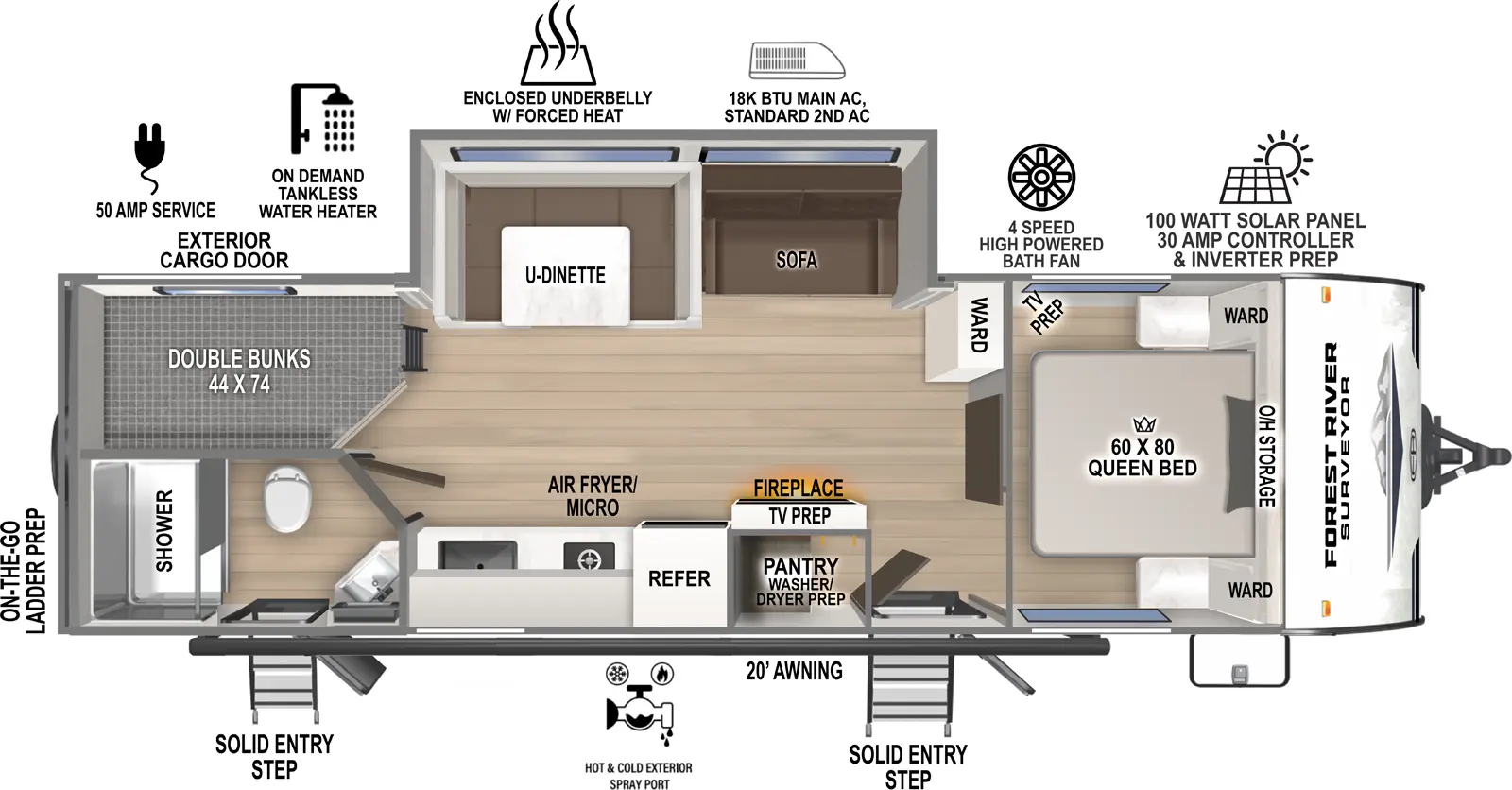 Surveyor Camp Series 27CAMP Floorplan